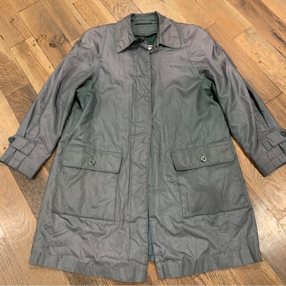 COPY - Fleet Street Vintage Green Raincoat Jacket Size 8 Petite